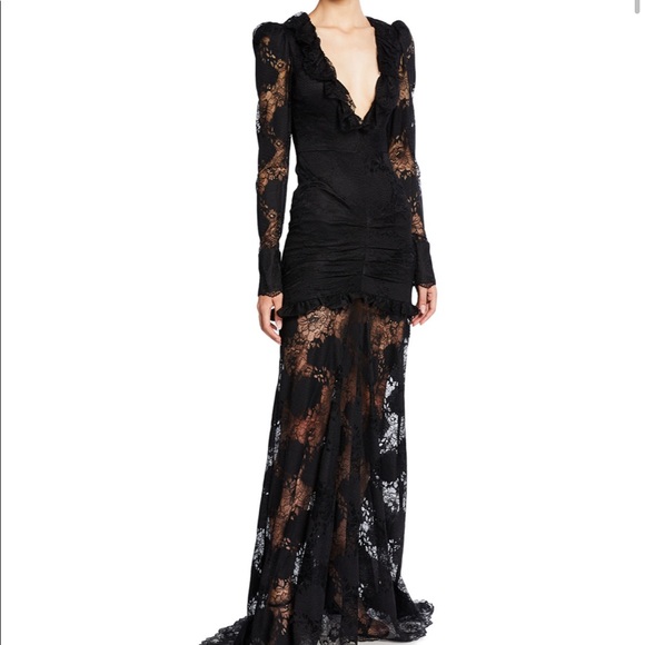 alexis black lace dress